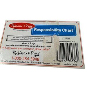 Melissa & Doug Responsibility Chart With Magnetic Reward Pieces